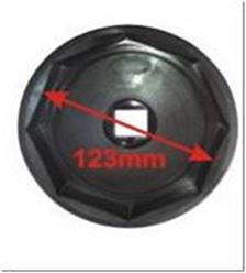На сайте Трейдимпорт можно недорого купить Съемник осевой крышки для осей FUWA (1", 8-гран., 123мм) HCB A1283. 